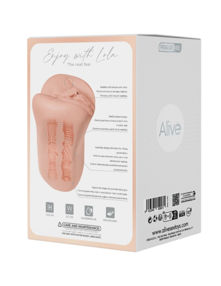 ALIVE - LOLA MASTURBADOR DOBLE MASCULINO VAGINA and ANO SUPER REALÍSTICO NATURAL