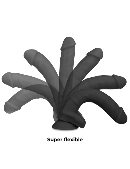 COCK MILLER - DILDO REALÍSTICO SILICONA DENSITY ARTICULABLE NEGRO 18 CM
