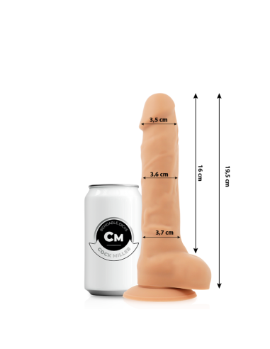 COCK MILLER - DILDO REALÍSTICO SILICONA DENSITY ARTICULABLE NATURAL 19.5 CM