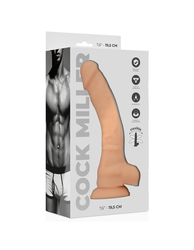 COCK MILLER - DILDO REALÍSTICO SILICONA DENSITY ARTICULABLE NATURAL 19.5 CM