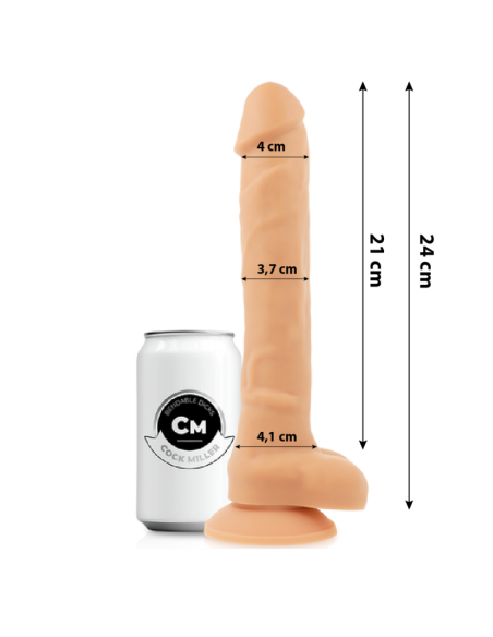 COCK MILLER - DILDO REALÍSTICO SILICONA DENSITY ARTICULABLE 24 CM