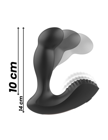 IBIZA - MASAJEADOR ANAL WAVE Y VIBRACIÓN CONTROL REMOTO 11 x 4 CM