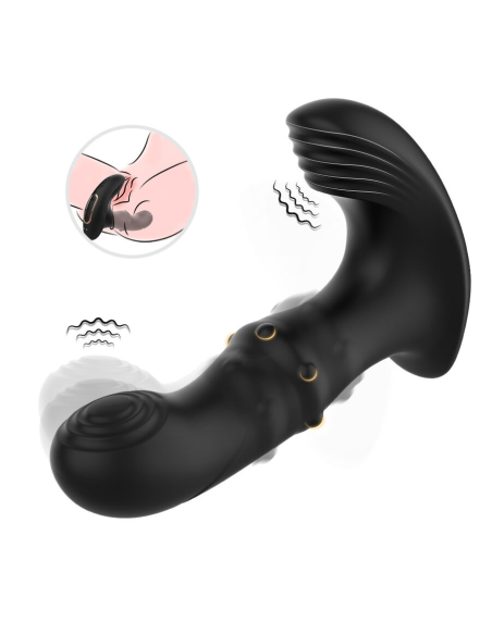 ARMONY - VIBRADOR ANAL PRÓSTATA CONTROL REMOTO NEGRO