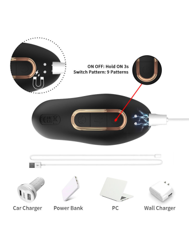 ARMONY - VIBRADOR ANAL PRÓSTATA CONTROL REMOTO NEGRO