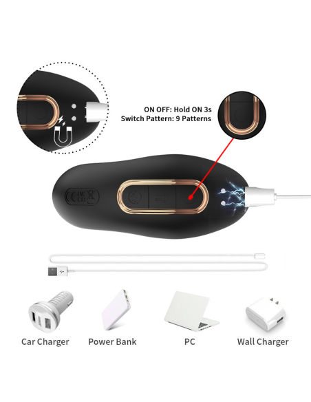 ARMONY - VIBRADOR ANAL PRÓSTATA CONTROL REMOTO NEGRO