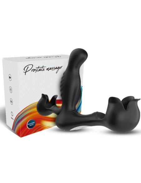 ARMONY - SURROUND VIBRADOR ANAL and ESTIMULADOR TESTÍCULOS CONTROL REMOTO NEGRO