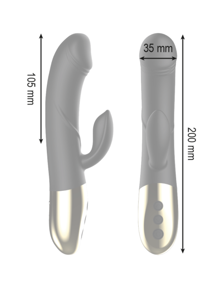 IBIZA - POTENTE VIBRADOR ANATÓMICO CON RABBIT