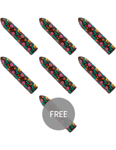 CUSTOM BULLETS - BALA RECARGABLE SKULL 10 INTENSIDADES 6 1 GRATIS