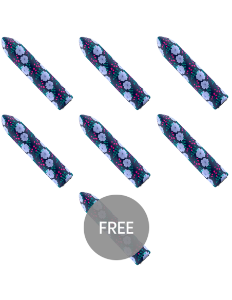 CUSTOM BULLETS - BALA RECARGABLE SPRING 10 INTENSIDADES 6 1 GRATIS