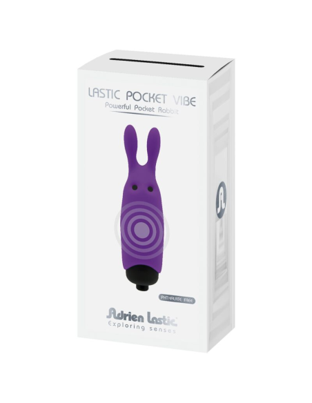 ADRIEN LASTIC - LASTIC POCKET VIBRADOR DE BOLSILLO CONEJO VIOLETA