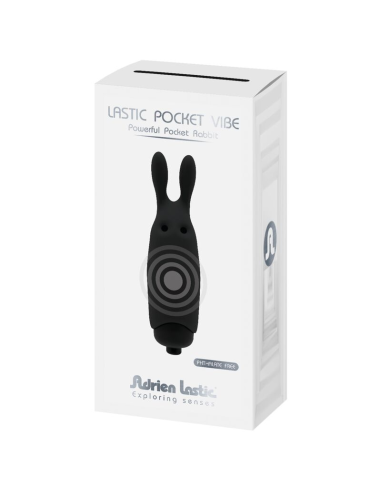 ADRIEN LASTIC - LASTIC POCKET VIBRADOR DE BOLSILLO CONEJO NEGRO