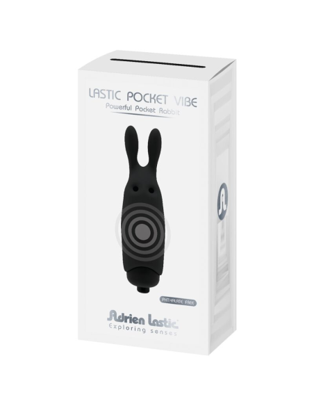 ADRIEN LASTIC - LASTIC POCKET VIBRADOR DE BOLSILLO CONEJO NEGRO
