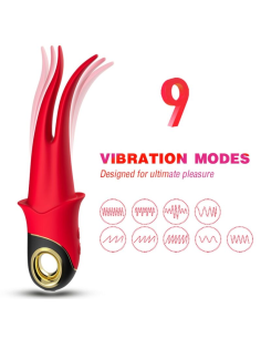 ARMONY - SHADOW VIBRADOR PINZA ROJO