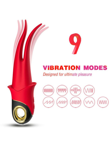 ARMONY - SHADOW VIBRADOR PINZA ROJO