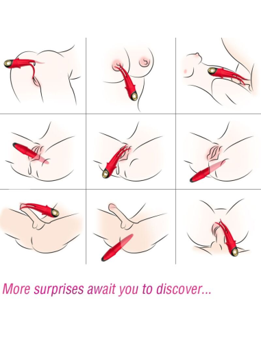 ARMONY - SHADOW VIBRADOR PINZA ROJO