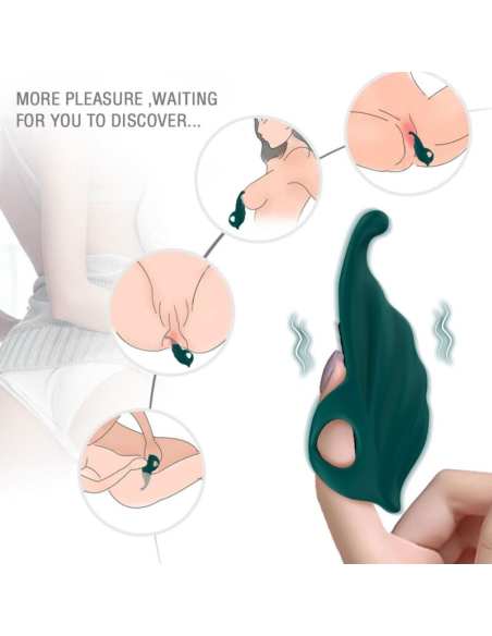 ARMONY - DEDAL ESTIMULADOR and VIBRADOR VERDE