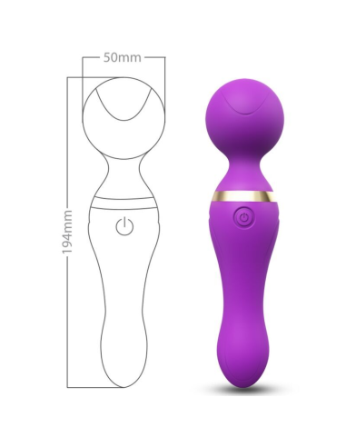 ARMONY - FREEZA MASAJEADOR and VIBRADOR CABEZA FLEXIBLE VIOLETA