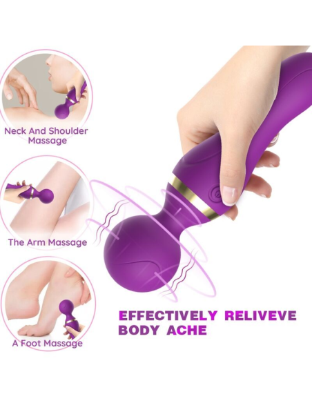 ARMONY - FREEZA MASAJEADOR and VIBRADOR CABEZA FLEXIBLE VIOLETA