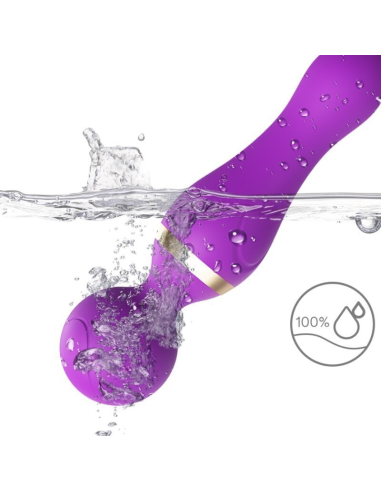 ARMONY - FREEZA MASAJEADOR and VIBRADOR CABEZA FLEXIBLE VIOLETA