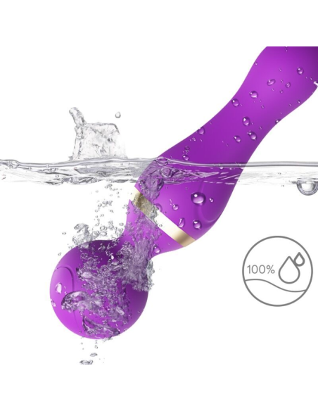 ARMONY - FREEZA MASAJEADOR and VIBRADOR CABEZA FLEXIBLE VIOLETA