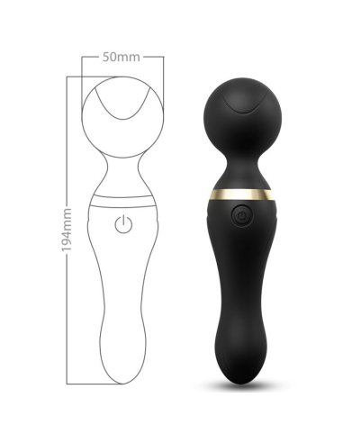 ARMONY - FREEZA MASAJEADOR and VIBRADOR CABEZA FLEXIBLE NEGRO