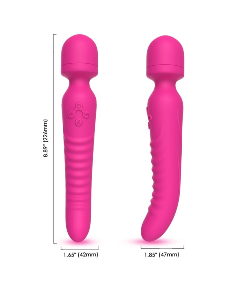 ARMONY - MISSION MASAJEADOR and VIBRADOR EFECTO CALOR FUCSIA