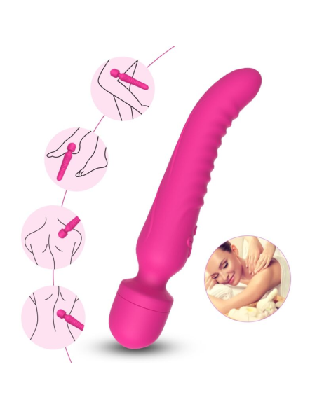 ARMONY - MISSION MASAJEADOR and VIBRADOR EFECTO CALOR FUCSIA
