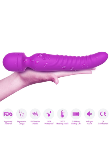 ARMONY - MISSION MASAJEADOR and VIBRADOR EFECTO CALOR VIOLETA