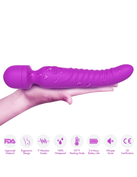 ARMONY - MISSION MASAJEADOR and VIBRADOR EFECTO CALOR VIOLETA