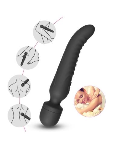 ARMONY - MISSION MASAJEADOR and VIBRADOR EFECTO CALOR NEGRO