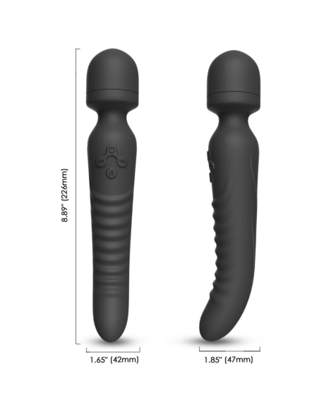 ARMONY - MISSION MASAJEADOR and VIBRADOR EFECTO CALOR NEGRO