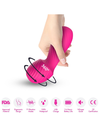 ARMONY - DAZZLE MASAJEADOR and VIBRADOR PEQUEÑO FUCSIA