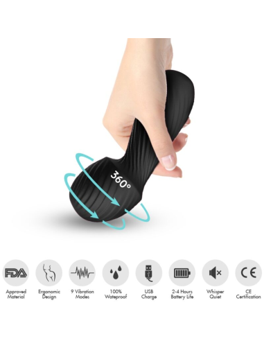 ARMONY - DAZZLE MASAJEADOR and VIBRADOR PEQUEÑO NEGRO