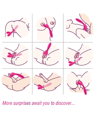 ARMONY - Y-WAND MASAJEADOR and VIBRADOR CABEZA DOBLE FUCSIA