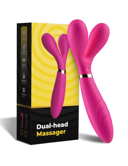 ARMONY - Y-WAND MASAJEADOR and VIBRADOR CABEZA DOBLE FUCSIA
