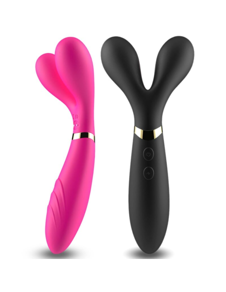 ARMONY - Y-WAND MASAJEADOR and VIBRADOR CABEZA DOBLE NEGRO