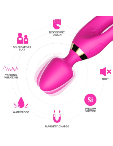 ARMONY - MASAJEADOR and VIBRADOR RABBIT FUCSIA