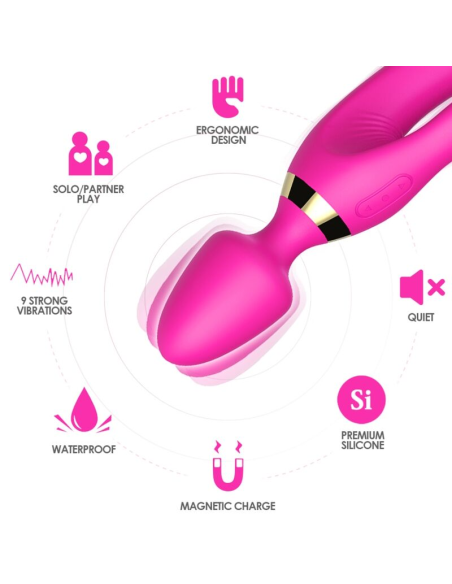 ARMONY - MASAJEADOR and VIBRADOR RABBIT FUCSIA