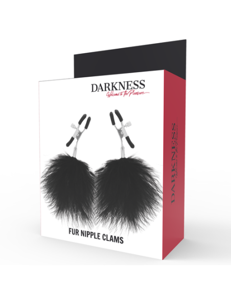DARKNESS - PINZAS PARA PEZONES CON POMPONES | SexPlace.MX