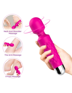 ARMONY - POSTMAN MASAJEADOR and VIBRADOR CABEZA FLEXIBLE FUCSIA