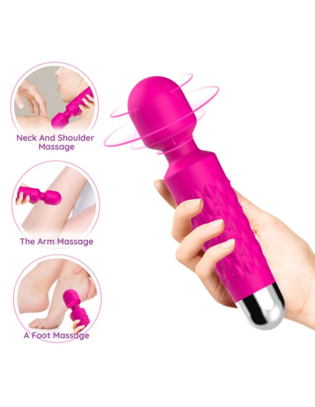 ARMONY - POSTMAN MASAJEADOR and VIBRADOR CABEZA FLEXIBLE FUCSIA