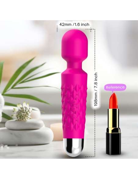 ARMONY - POSTMAN MASAJEADOR and VIBRADOR CABEZA FLEXIBLE FUCSIA