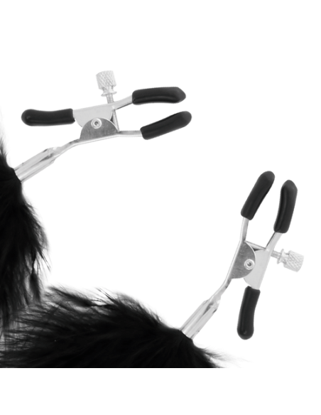 DARKNESS - PINZAS PARA PEZONES CON POMPONES | SexPlace.MX