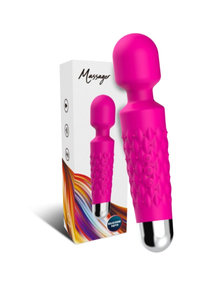 ARMONY - POSTMAN MASAJEADOR and VIBRADOR CABEZA FLEXIBLE FUCSIA