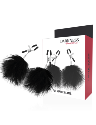 DARKNESS - PINZAS PARA PEZONES CON POMPONES | SexPlace.MX