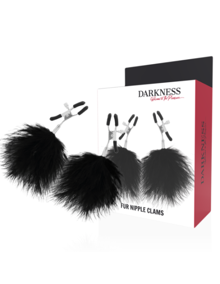 DARKNESS - PINZAS PARA PEZONES CON POMPONES | SexPlace.MX