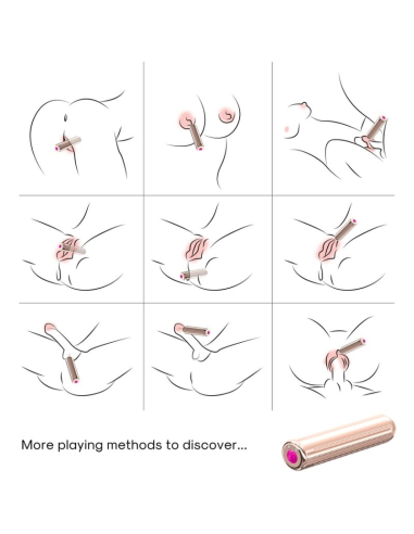 ARMONY - WARHEAD BALA VIBRADORA DORADO 2 CM x 8.8 CM