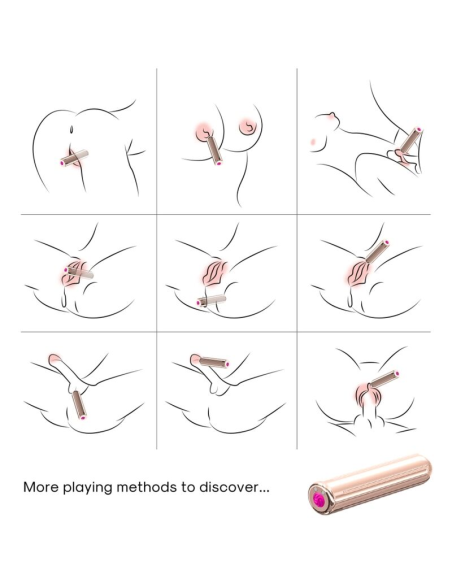 ARMONY - WARHEAD BALA VIBRADORA DORADO 2 CM x 8.8 CM