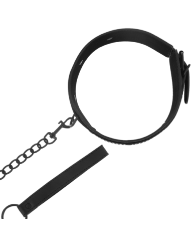 INTENSE FETISH - Collar de Cuero Vegano con Correa | SEXPLACE.MX