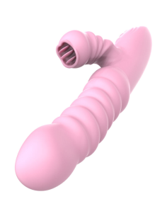 ARMONY - VIBRADOR MULTIFUNCION CON LENGUA ESTIMULADORA EFECTO CALOR ROSA
